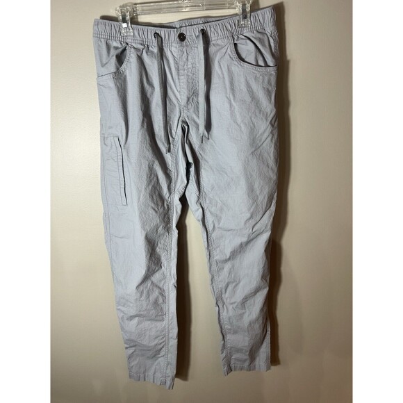 Bylt Men’s Basics Weekender Ripstop Stretch Gray Pants Large Athleisure - Picture 1 of 16